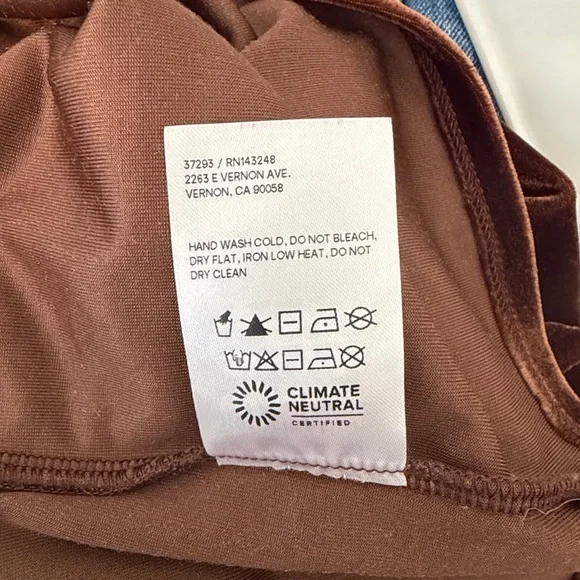 Reformation Alden Knit Dress in Chocolate Velvet Size S - Picture 14 of 14